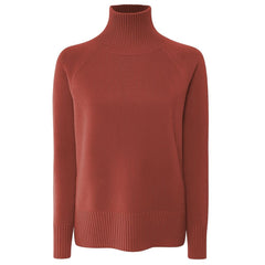Emilio Romanelli Red Cashmere Women Sweater Turtleneck