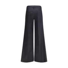 Darkpark Zwarte Polyester Flared Broek