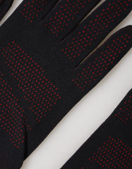 Dolce & Gabbana Black DG Logo Cotton Hands Mitten Men Gloves