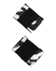 Dolce & Gabbana Schwarz Weiß DG Logo Seide 1 Paar Armband