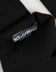 Dolce & Gabbana Zwarte Vingerloze Herenhandschoenen van Scheerwol