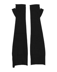 Dolce & Gabbana Zwarte Vingerloze Herenhandschoenen van Scheerwol