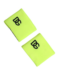 Dolce & Gabbana Geel Groen DG Logo Polyester 1 Paar Polsband