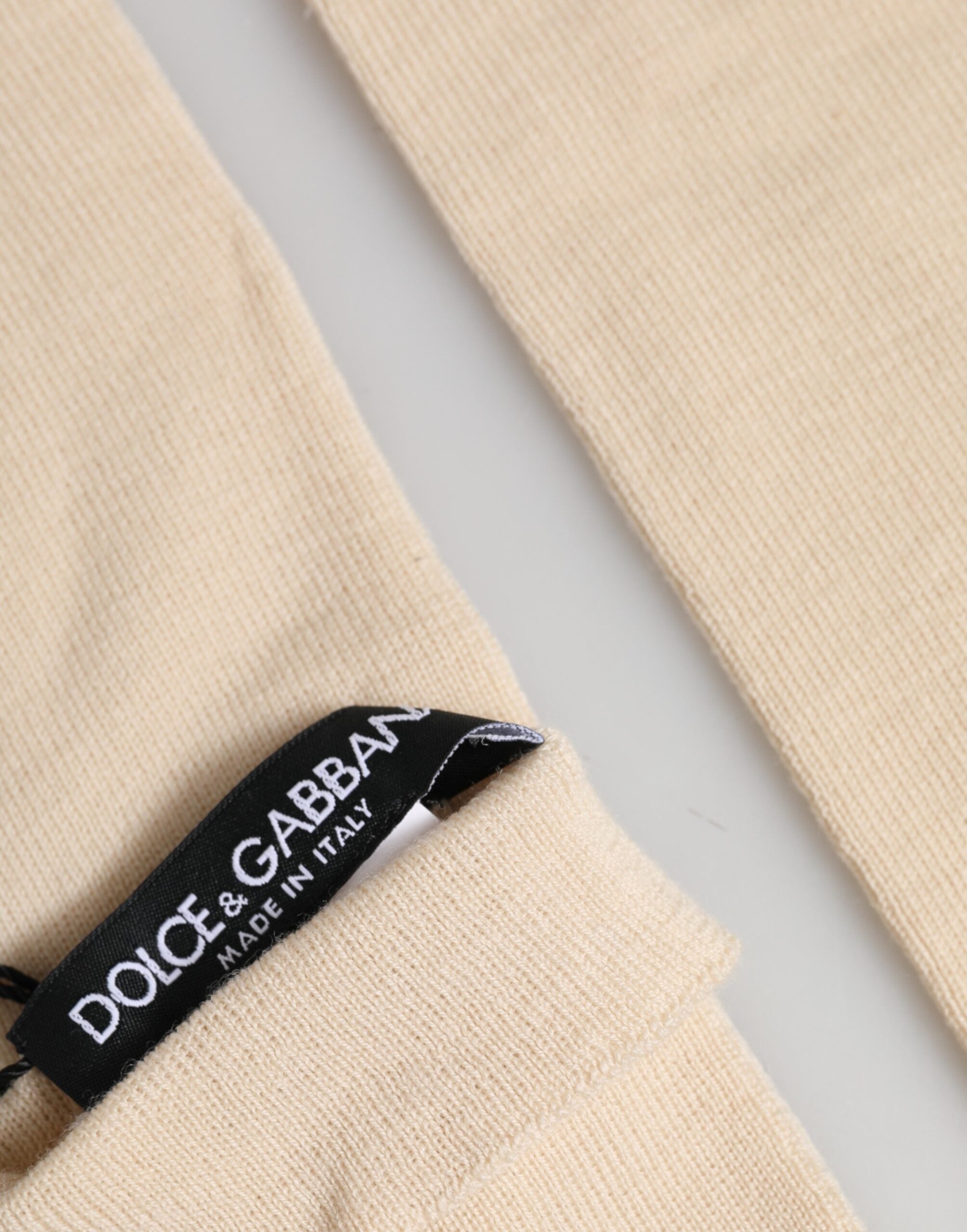 Dolce & Gabbana Beige Woll-Stulpen (fingerlos) für Damen