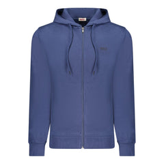 Rifle Blauwe Katoenen Hoodie voor Heren