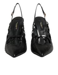Dolce & Gabbana Slingback-Pumps aus Leder