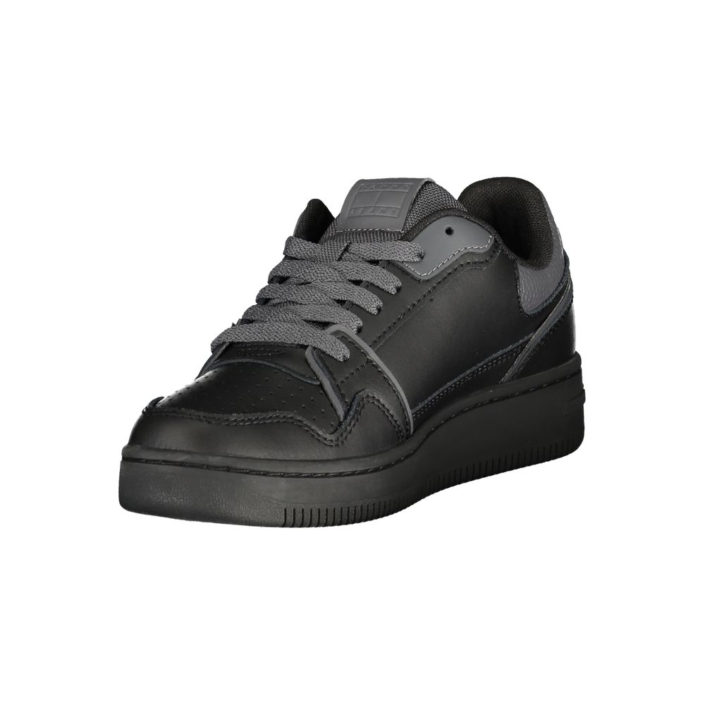 Tommy Hilfiger Schwarzer Polyurethan Damen-Sneaker