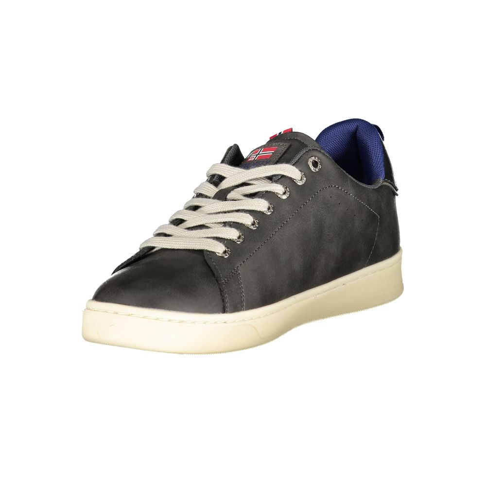Norwegen 1963 Schwarzer Polyurethan-Herren-Sneaker