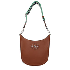 Valentino Garavani Bruine Leren Crossbodytas