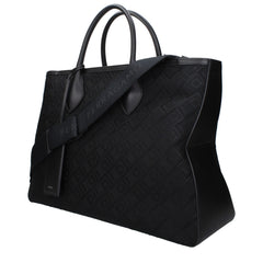 Salvatore Ferragamo Zwarte Stoffen Handtas