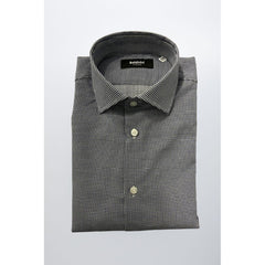 Baldinini Trend Blue Cotton Men Shirt
