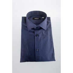 Baldinini Trend Blue Cotton Shirt