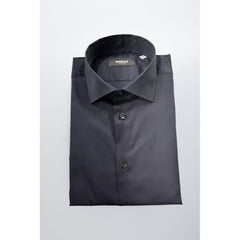 Baldinini Trend Black Cotton Shirt
