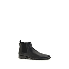 Prada Ankle Boots aus schwarzem Ziegenleder