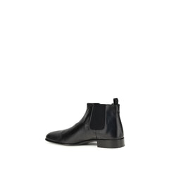 Prada Ankle Boots aus schwarzem Ziegenleder