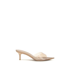 Gianvito Rossi Beige Polyurethan Sandaletten mit Stilettoabsatz