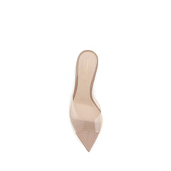 Gianvito Rossi Beige Polyurethan Sandaletten mit Stilettoabsatz