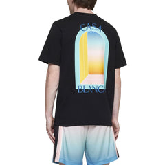 Casablanca Black Cotton T-Shirt