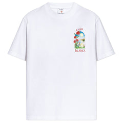 Casablanca White Cotton T-Shirt