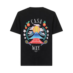 Casablanca Black Cotton T-Shirt
