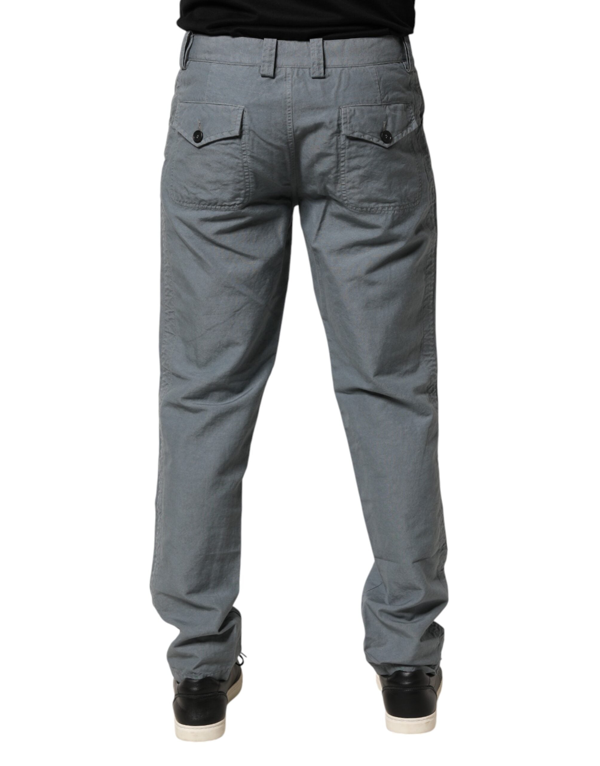 Master Coat Graue Baumwolle Regular Fit Herren Jeans