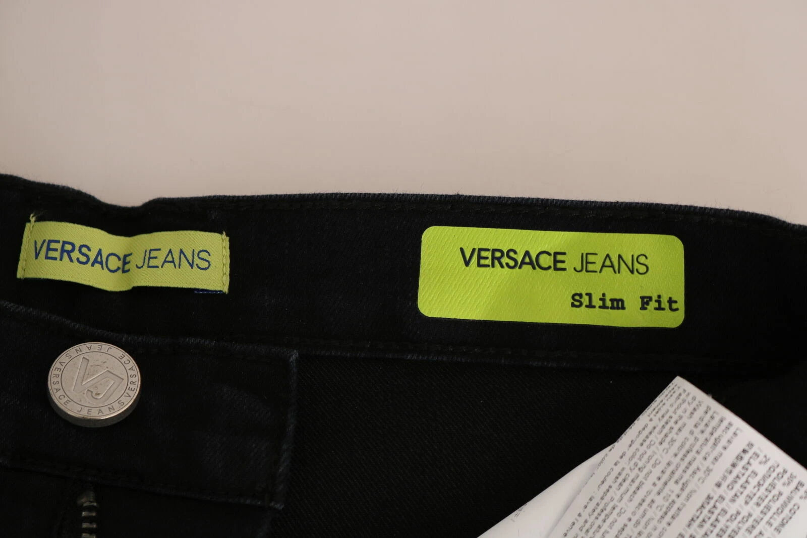 Versace Jeans Couture Dunkelschwarze Dora Slim Fit Jeans