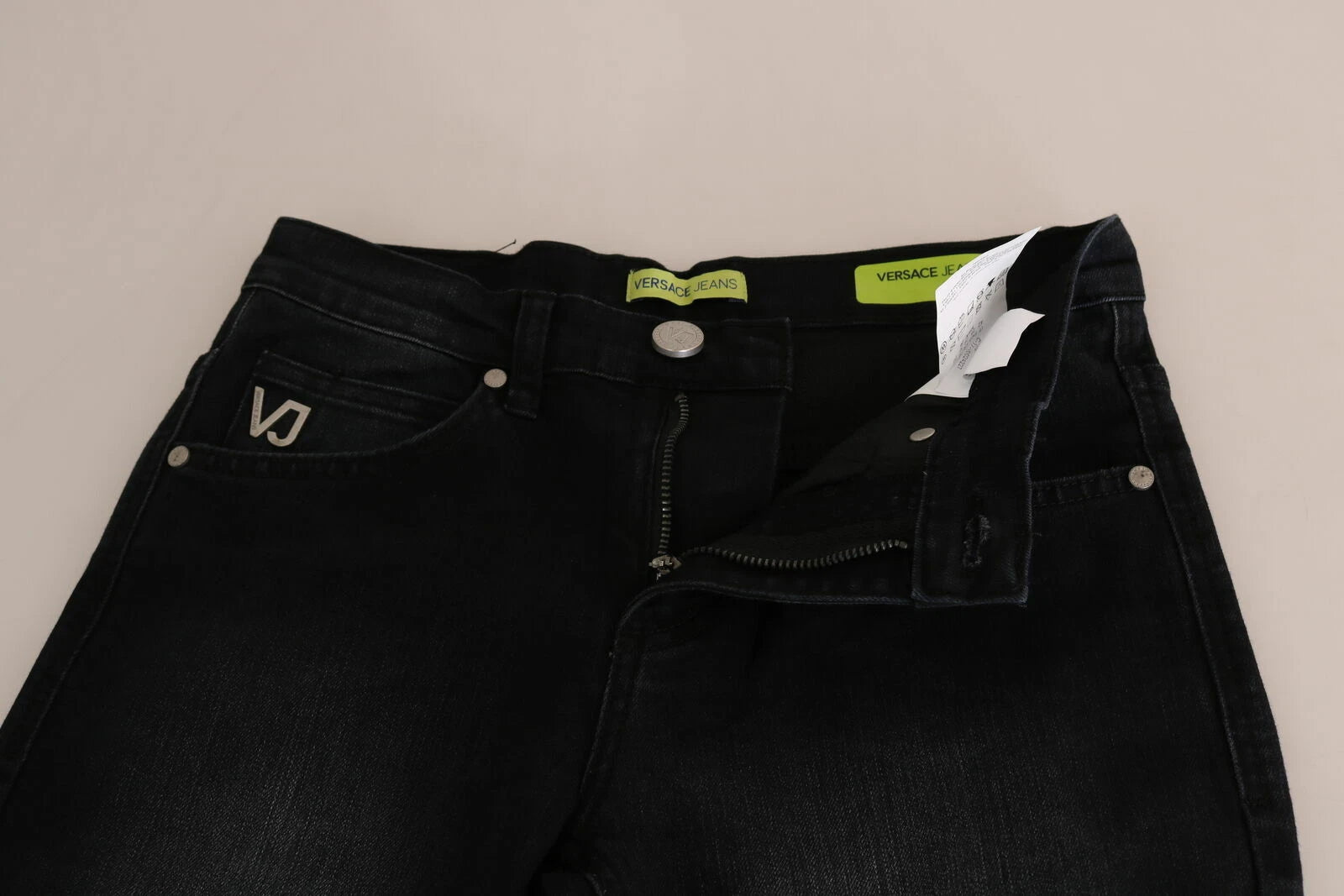 Versace Jeans Couture Dunkelschwarze Dora Slim Fit Jeans