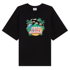 Casablanca Black Cotton T-Shirt