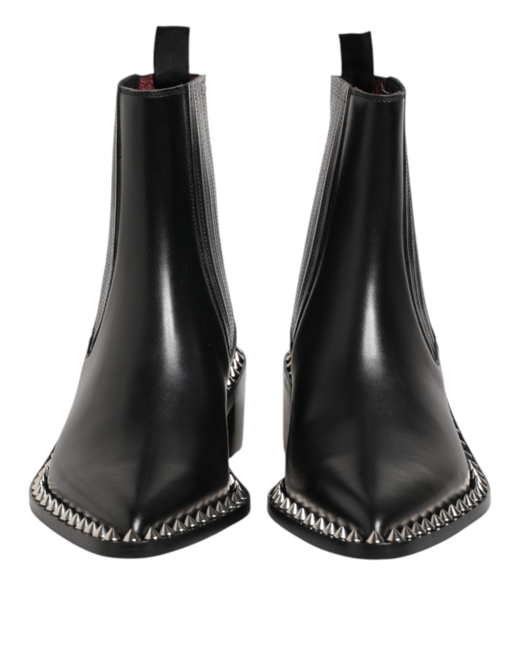 Dolce & Gabbana Chelsea Ankle Boots mit Nieten, schwarz
