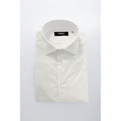 Baldinini Trend White Cotton Men Shirt