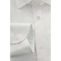 Baldinini Trend White Cotton Men Shirt