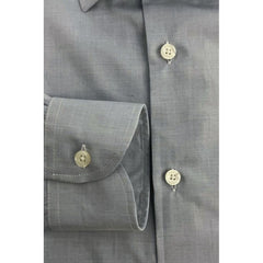 Baldinini Trend Light Blue Cotton Men Shirt