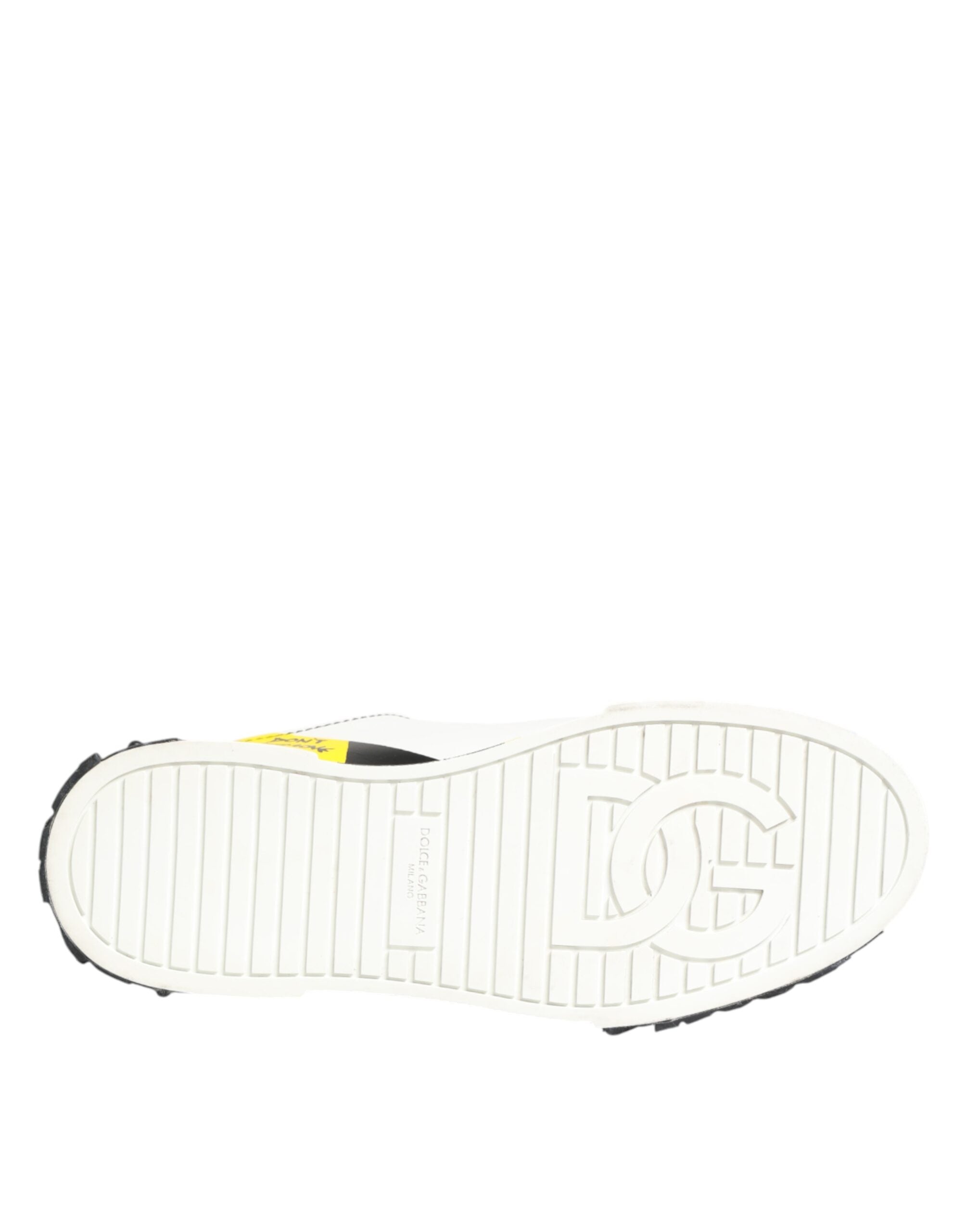 Dolce & Gabbana Multicolor Leren Graffiti Lage Sneakers Schoenen
