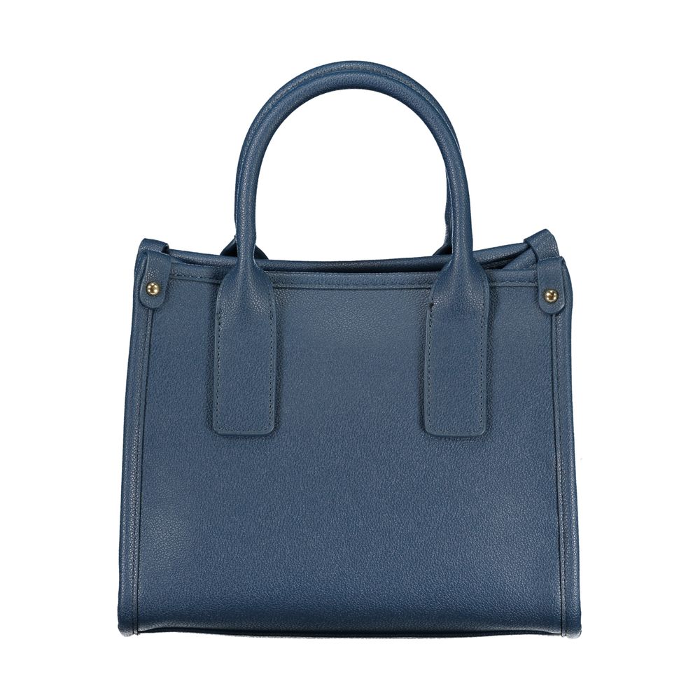 Mario Valentino Blau Polyurethan Damenhandtasche