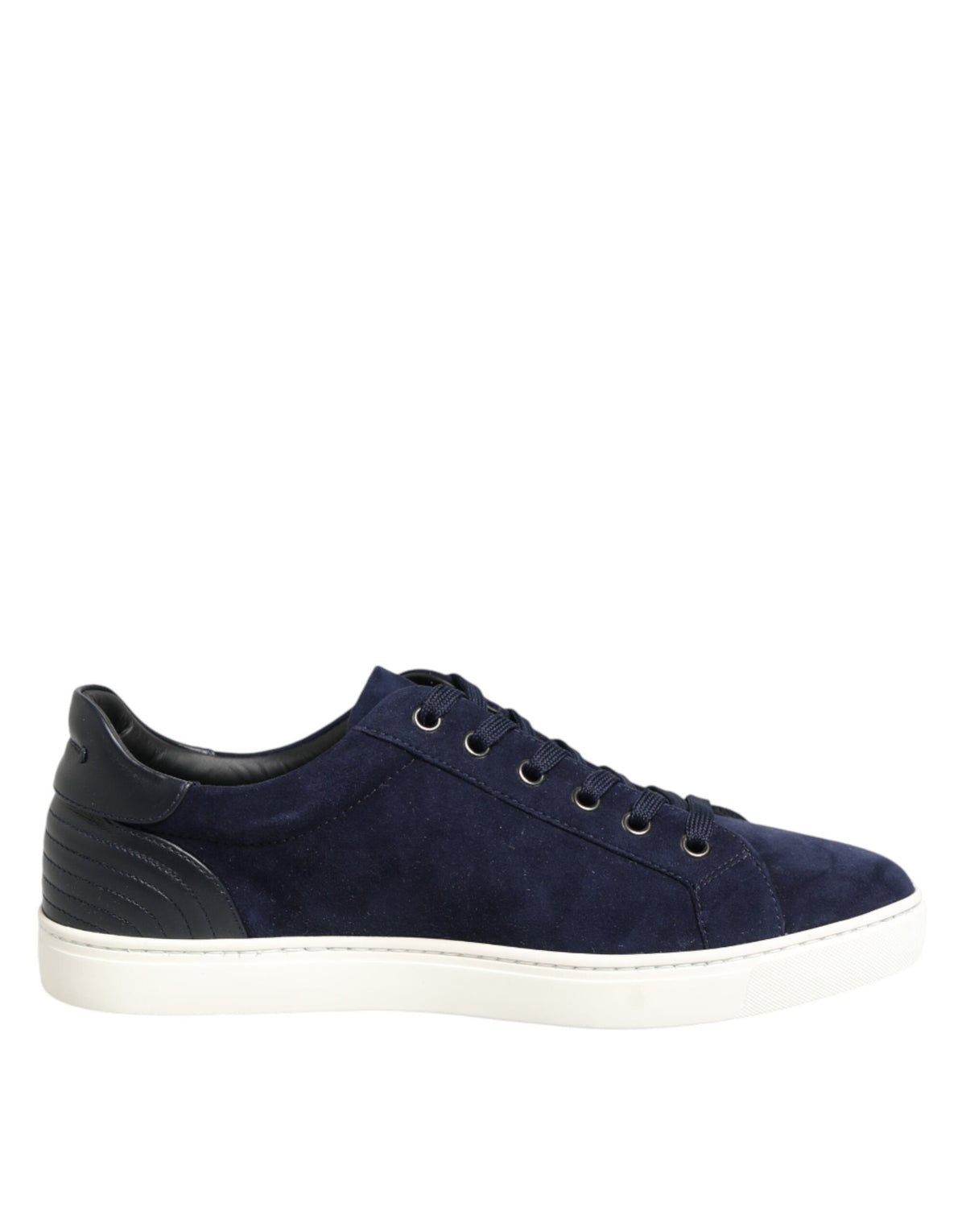 Dolce & Gabbana Blaue Leder-Sneakers aus Wildleder (Low Top)