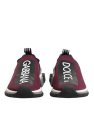 Dolce & Gabbana Bordeauxrote Slip On Sorrento Herren Sneaker