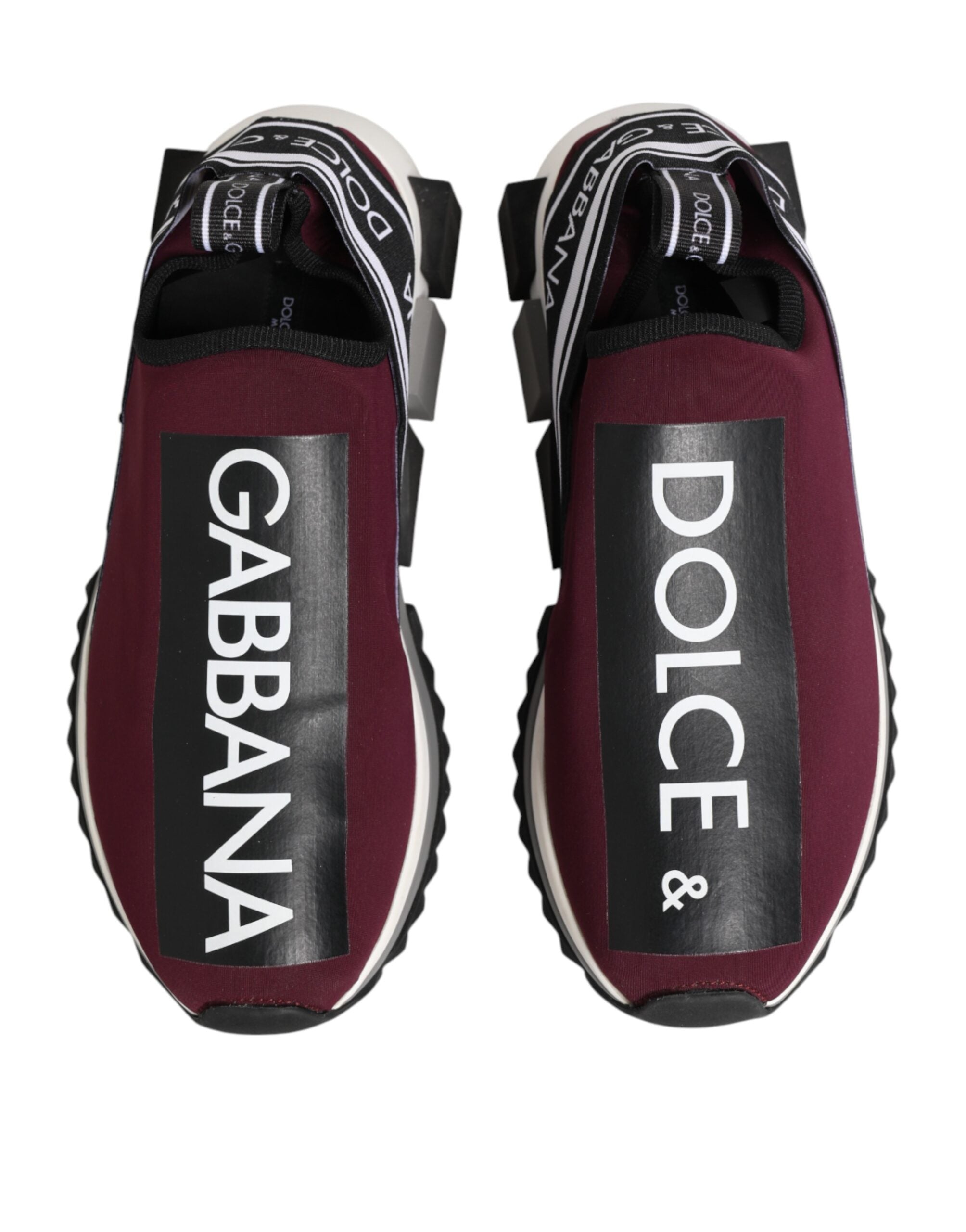 Dolce & Gabbana Bordeauxrote Slip On Sorrento Herren Sneaker