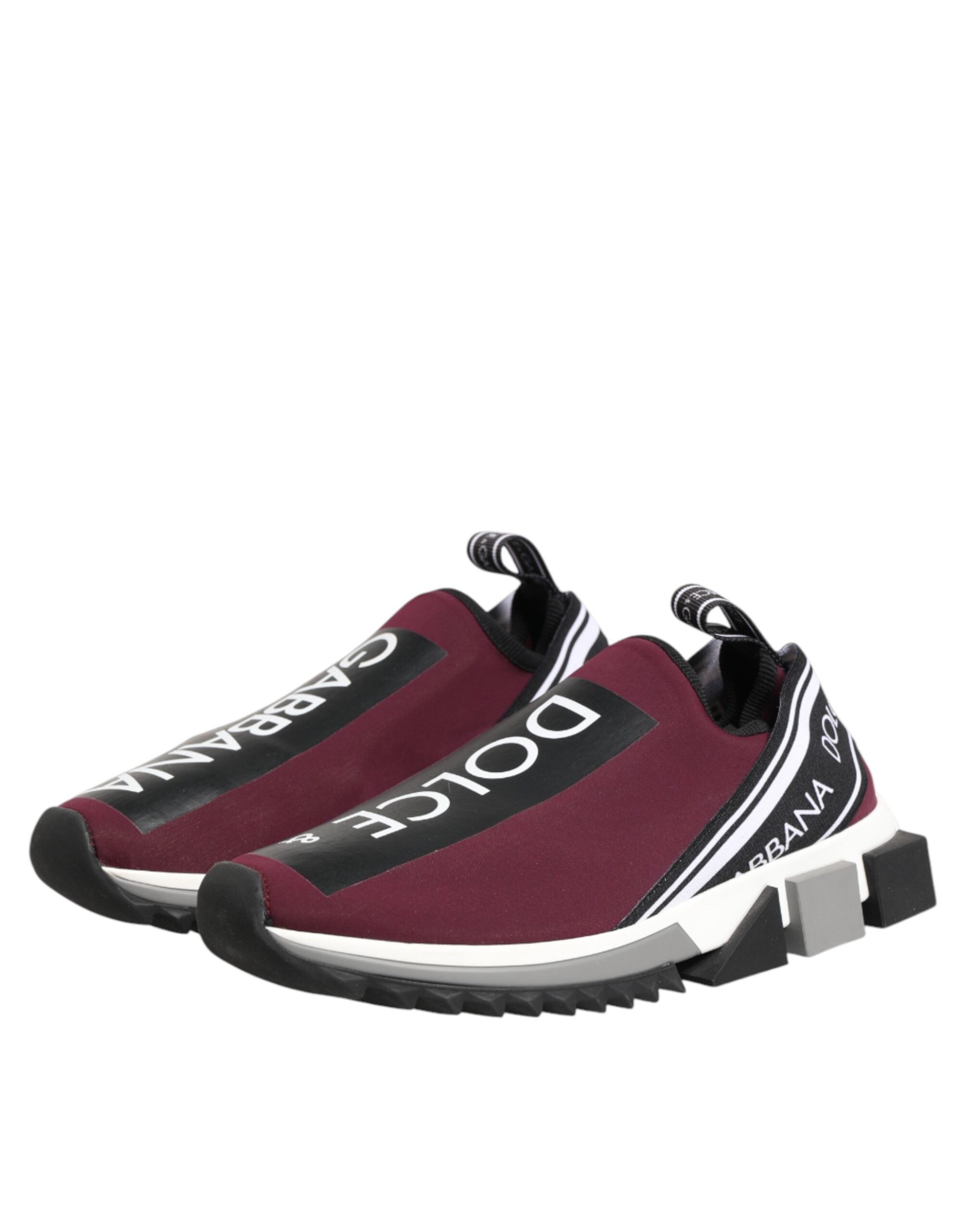 Dolce & Gabbana Bordeauxrote Slip On Sorrento Herren Sneaker