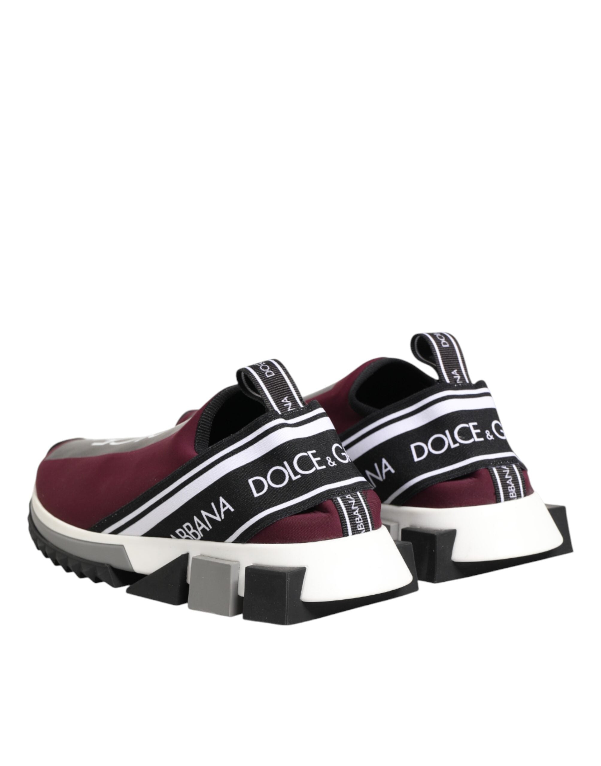 Dolce & Gabbana Bordeauxrote Slip On Sorrento Herren Sneaker