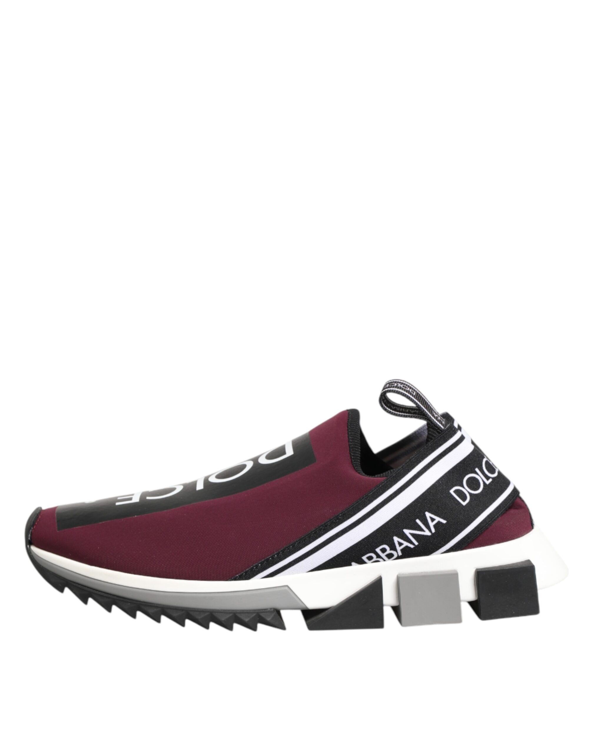 Dolce & Gabbana Bordeauxrote Slip On Sorrento Herren Sneaker