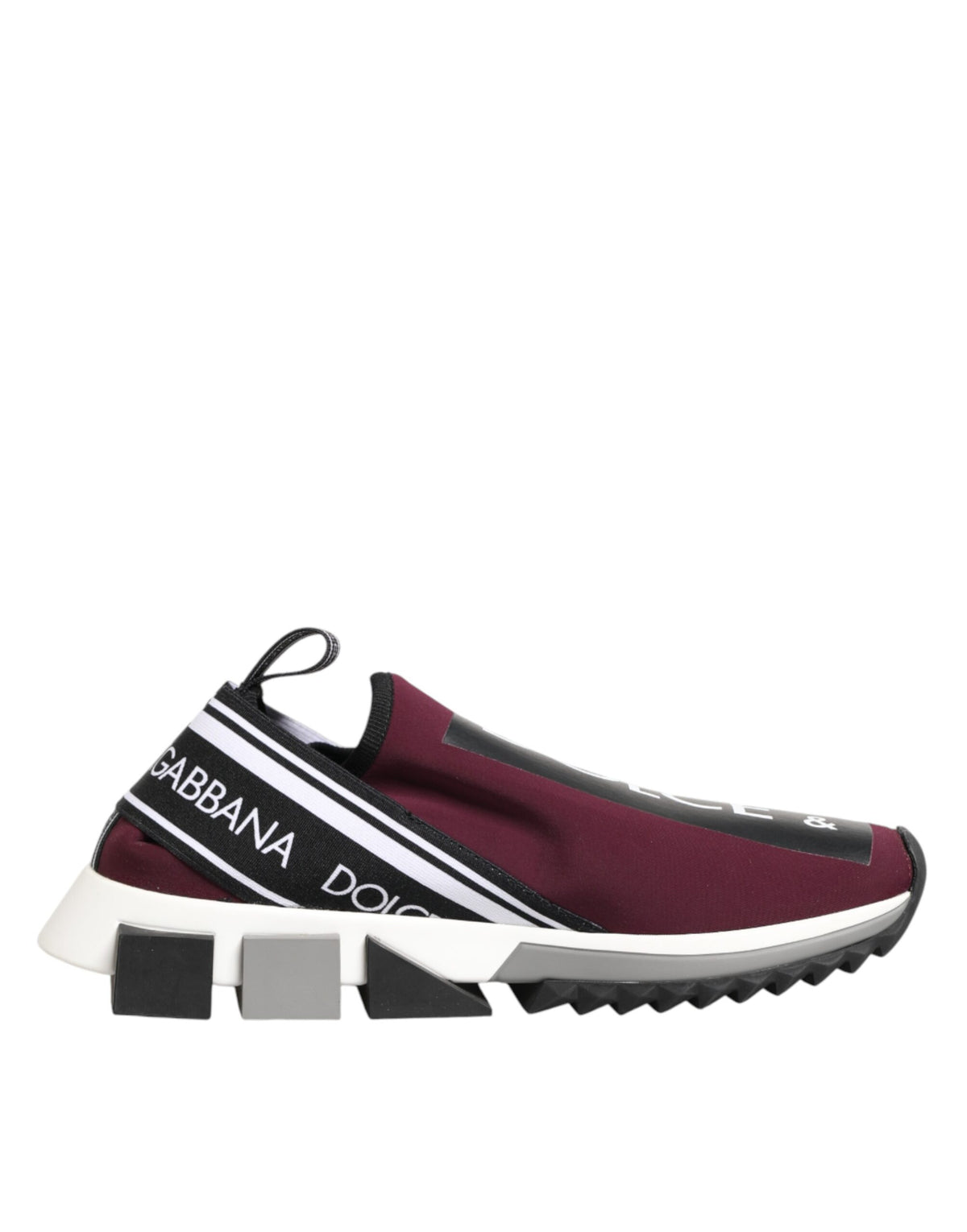 Dolce & Gabbana Bordeauxrote Slip On Sorrento Herren Sneaker