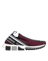 Dolce & Gabbana Bordeauxrote Slip On Sorrento Herren Sneaker