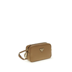 Prada Beige Kalfslederen Bos Taurus Schoudertas