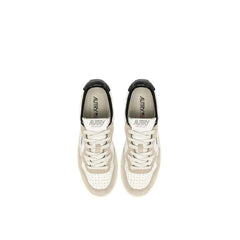 Autry White Goatskin Low Top Sneakers