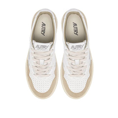 Autry White Goatskin Low Top Sneakers