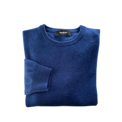 Baldinini Trend Blauer Kaschmir-Herrenpullover