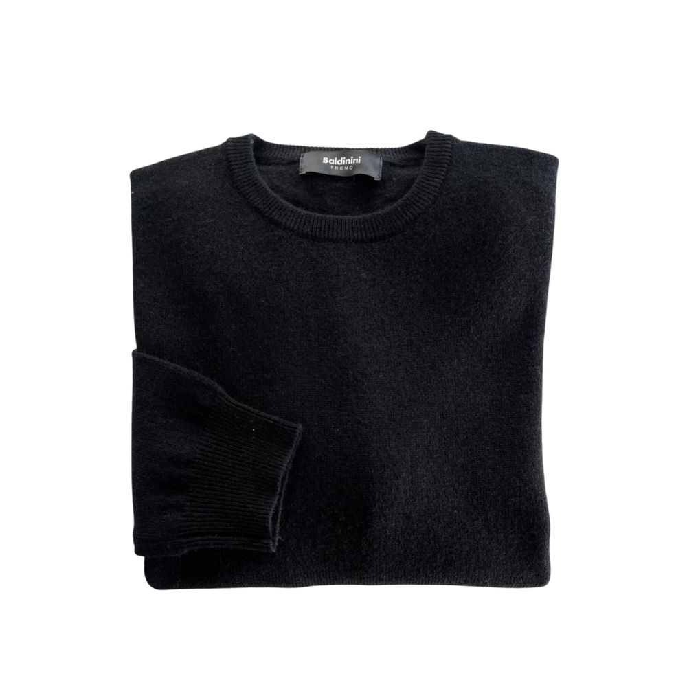 Baldinini Trend Schwarzer Kaschmir-Herrenpullover