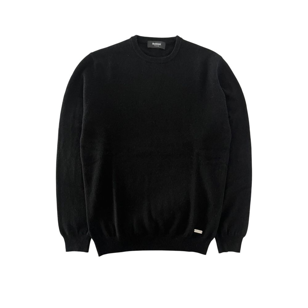 Baldinini Trend Schwarzer Kaschmir-Herrenpullover