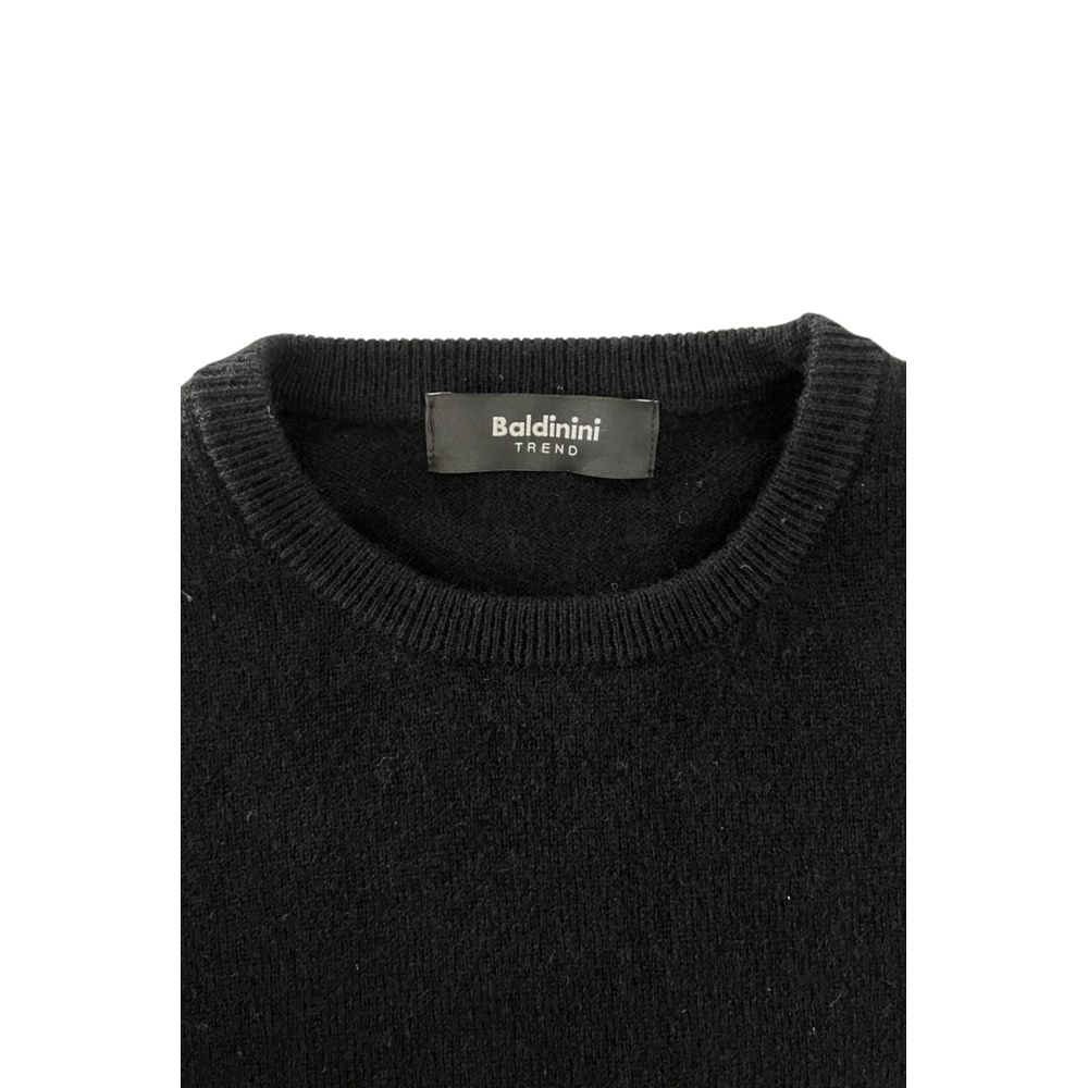 Baldinini Trend Schwarzer Kaschmir-Herrenpullover