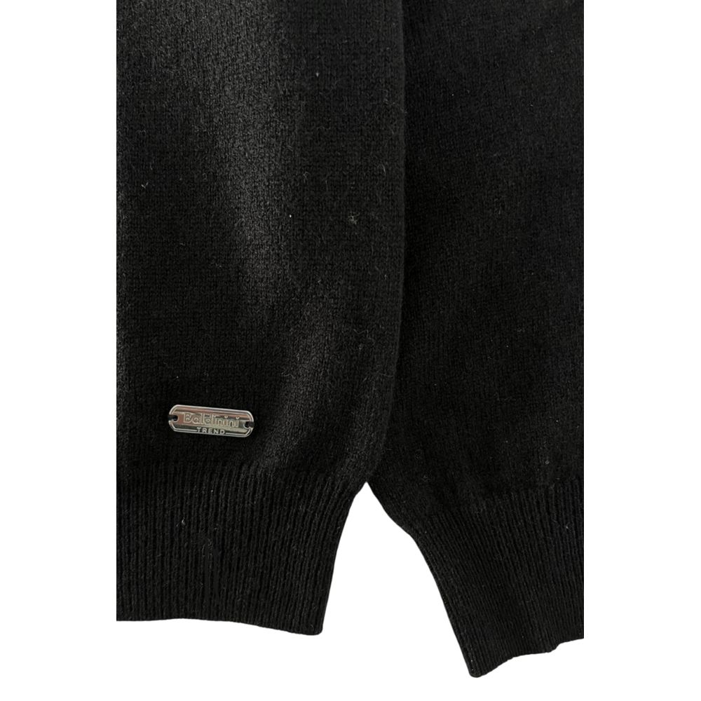 Baldinini Trend Schwarzer Kaschmir-Herrenpullover